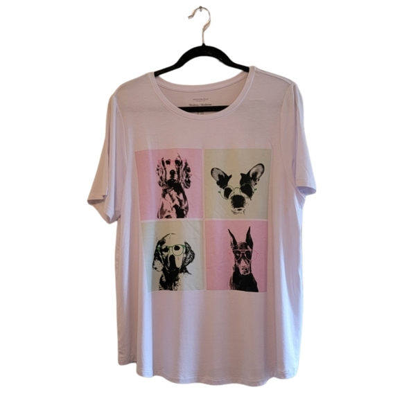 Addition Elle Tops - White Addition-Elle Women's Graphic T-Shirt